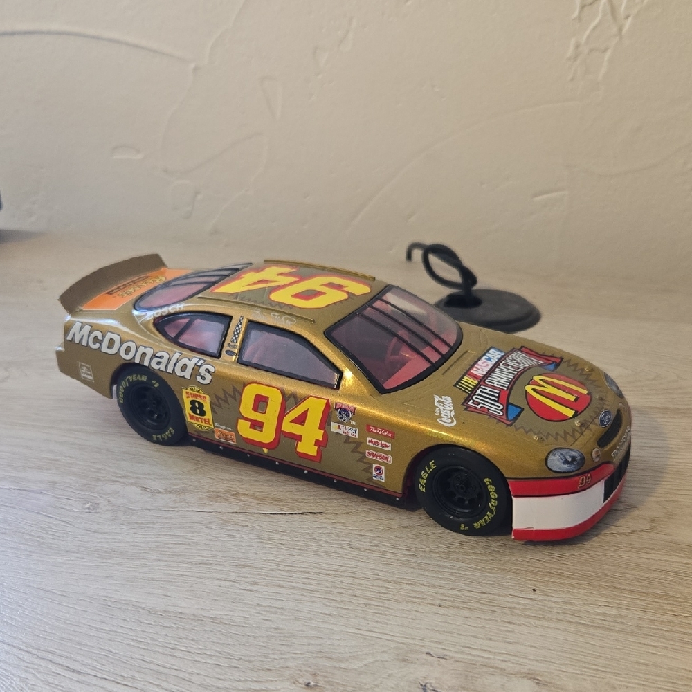 McDonald's Gold and Red Toy Car